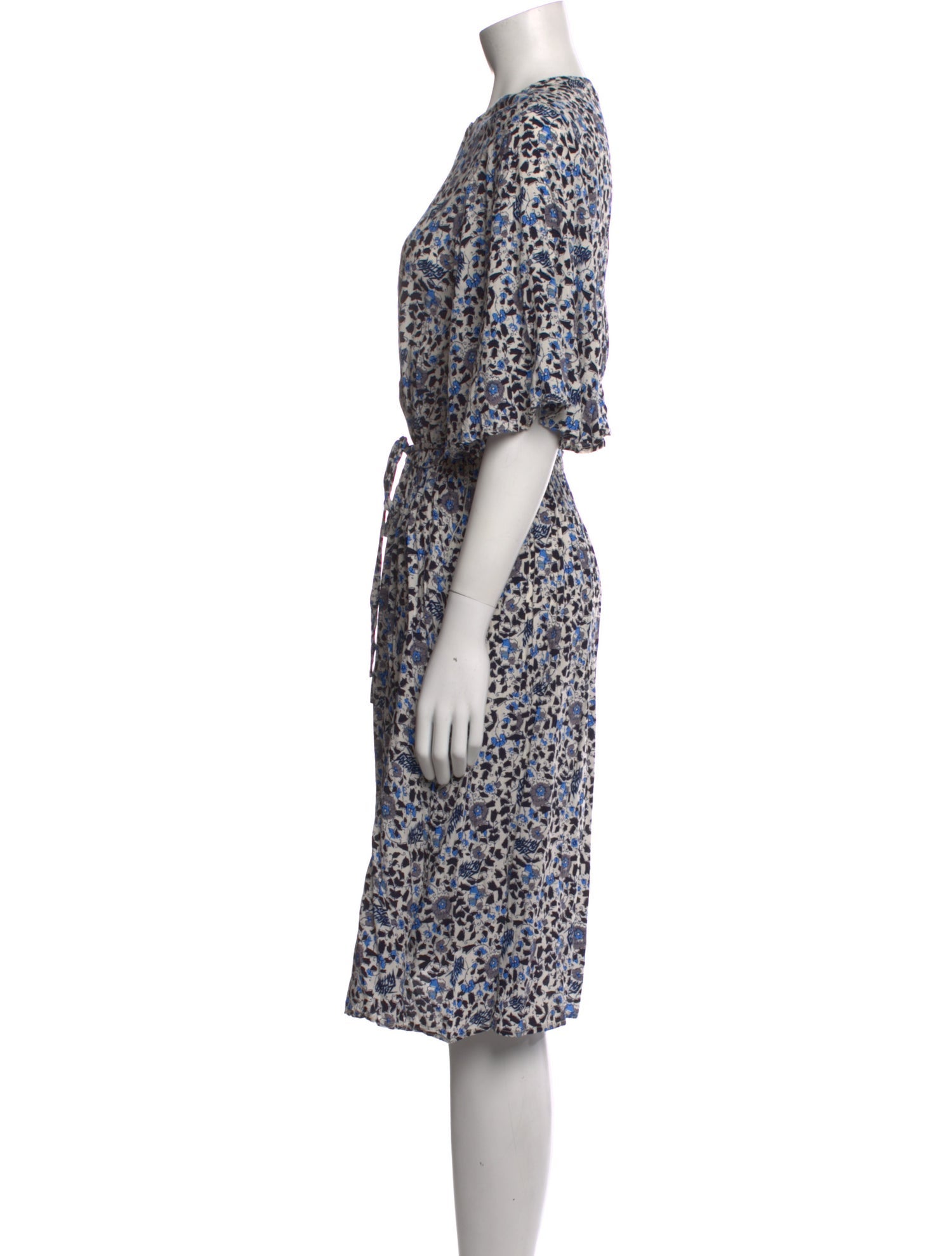Zadig & Voltaire Floral Print Midi Length Dress