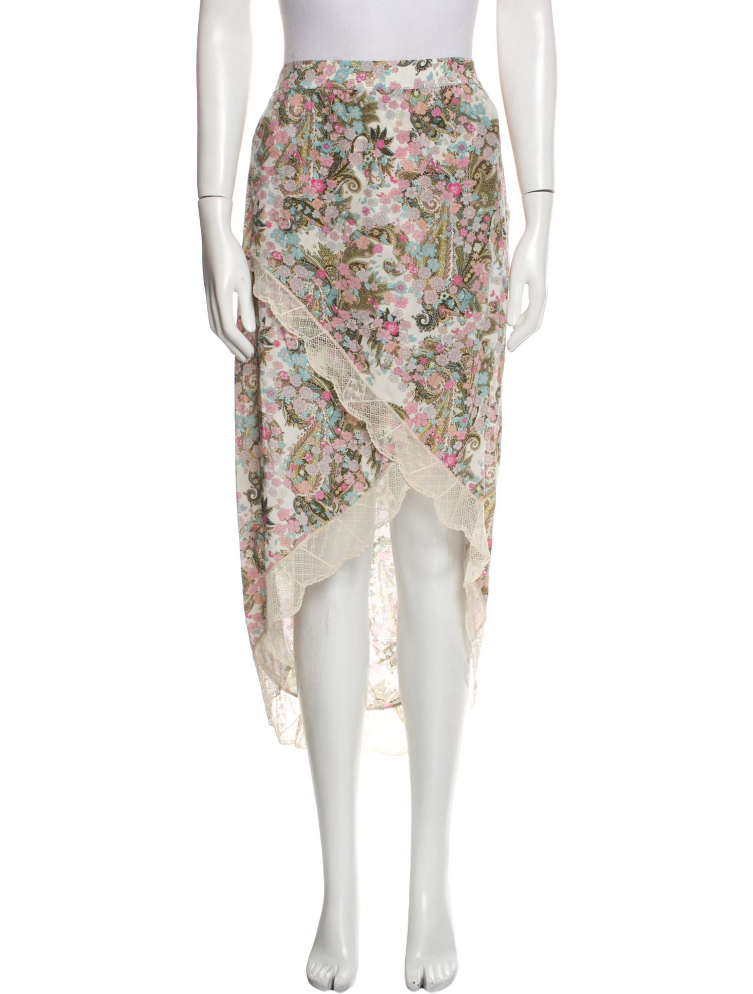 Zadig & Voltaire Floral Print Knee-Length Skirt