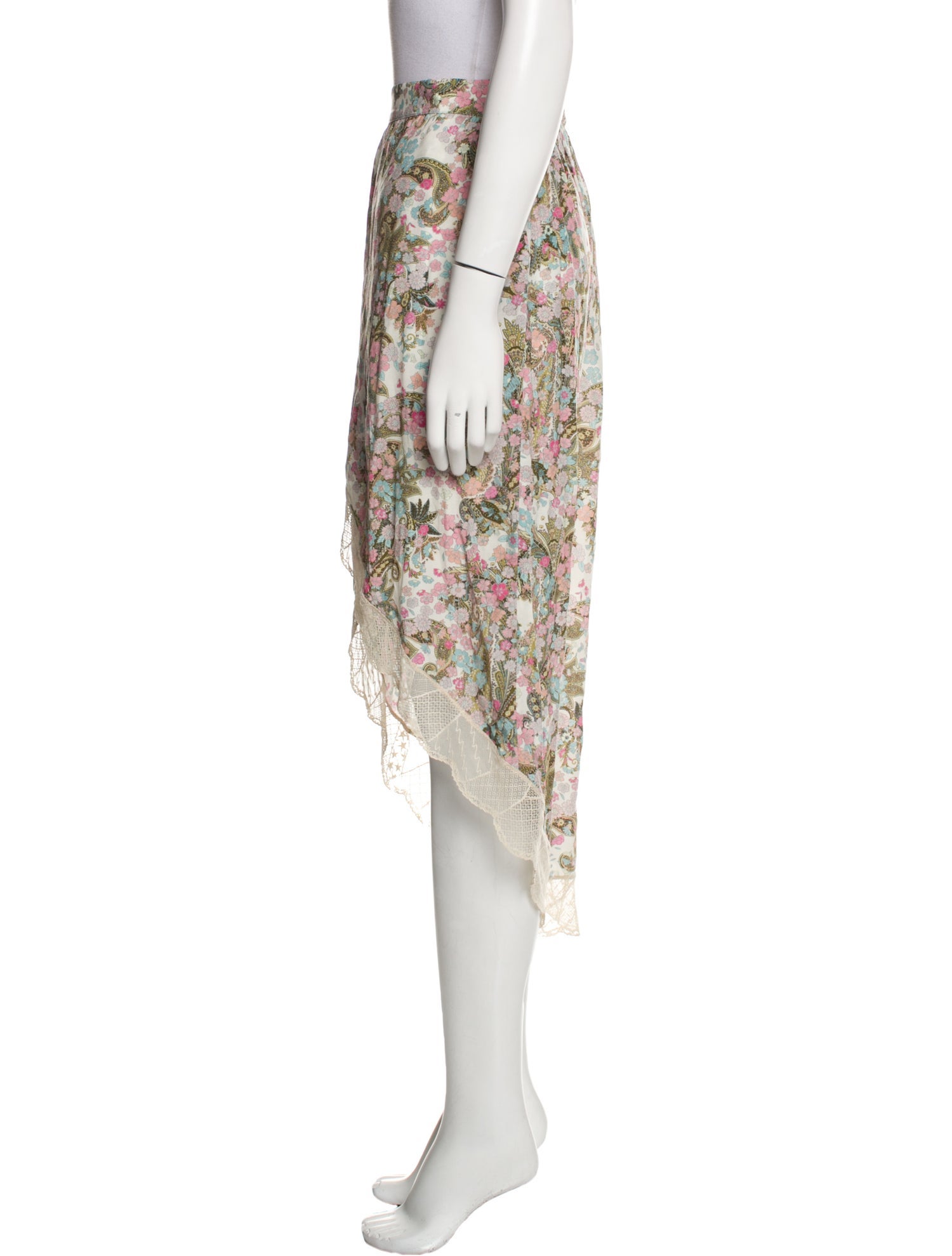 Zadig & Voltaire Floral Print Knee-Length Skirt