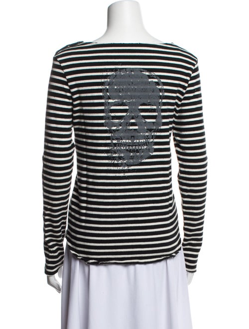 Zadig & Voltaire Striped Bateau Neckline Top