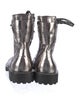 Zadig & Voltaire Leather Crystal Embellishments Combat Boots