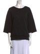 Zadig & Voltaire Bateau Neckline Three-Quarter Sleeve Sweatshirt