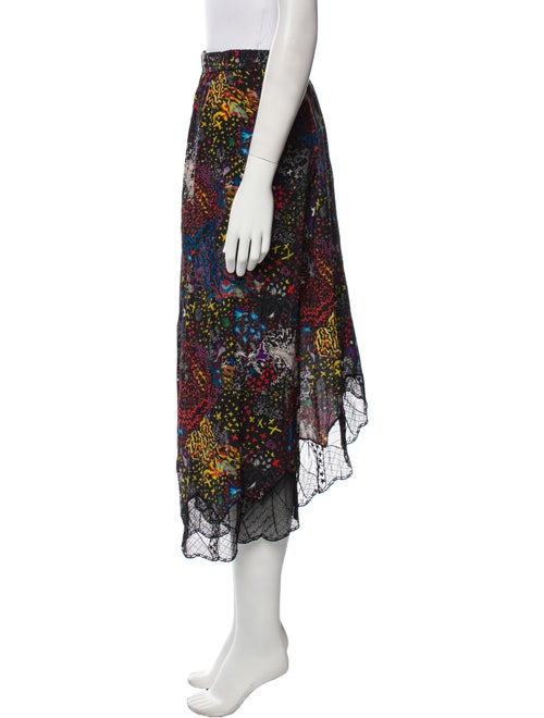 Zadig & Voltaire Floral Print Midi Length Skirt