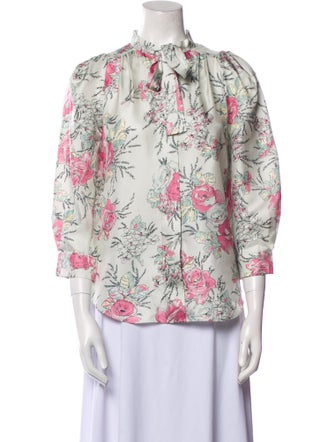 Zadig & Voltaire Silk Floral Print Blouse