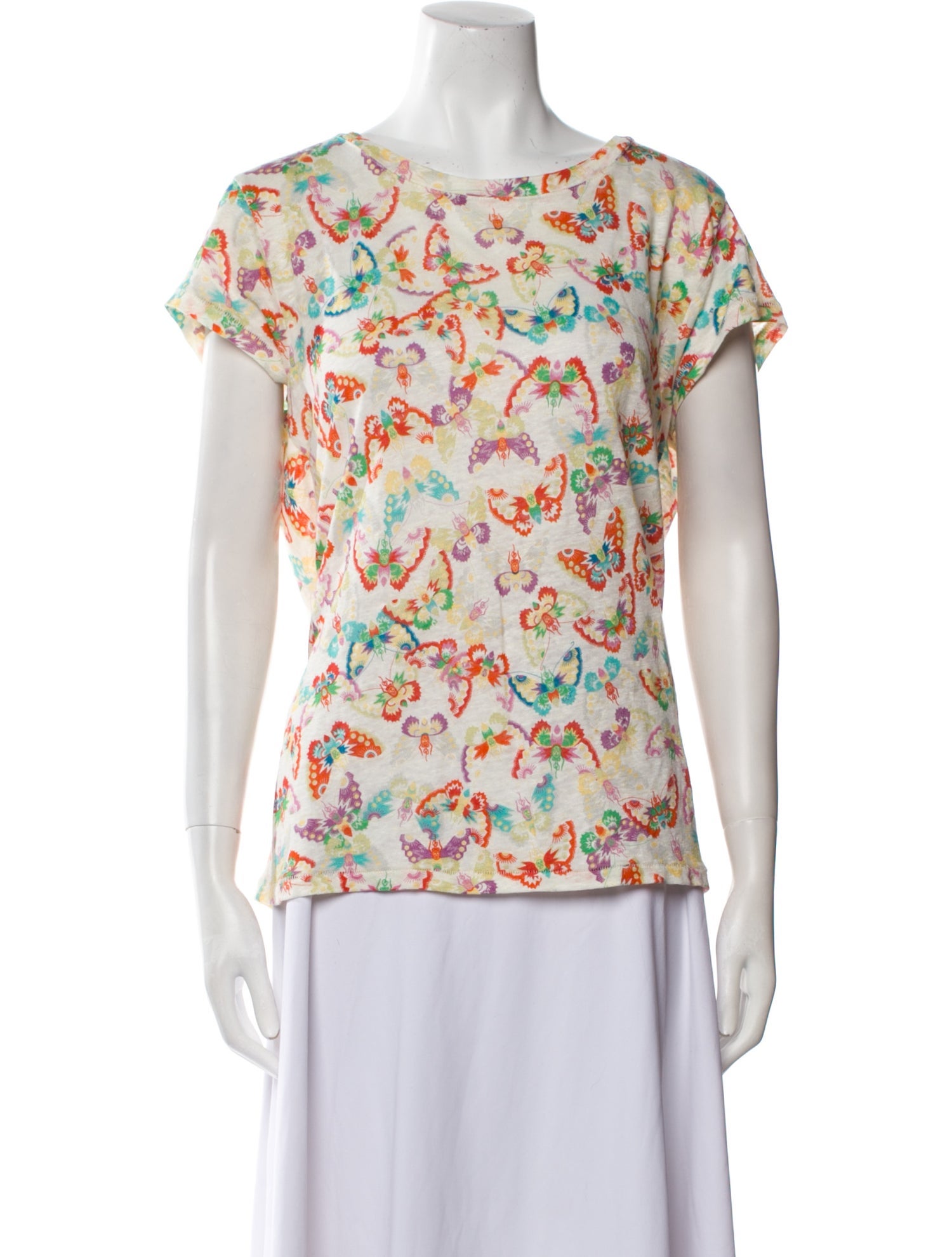 Zadig & Voltaire Linen Printed T-Shirt