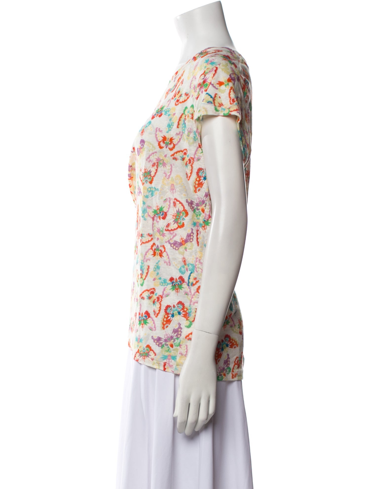 Zadig & Voltaire Linen Printed T-Shirt