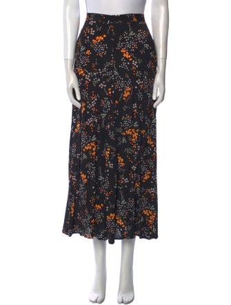 Zadig & Voltaire Floral Print Midi Length Skirt