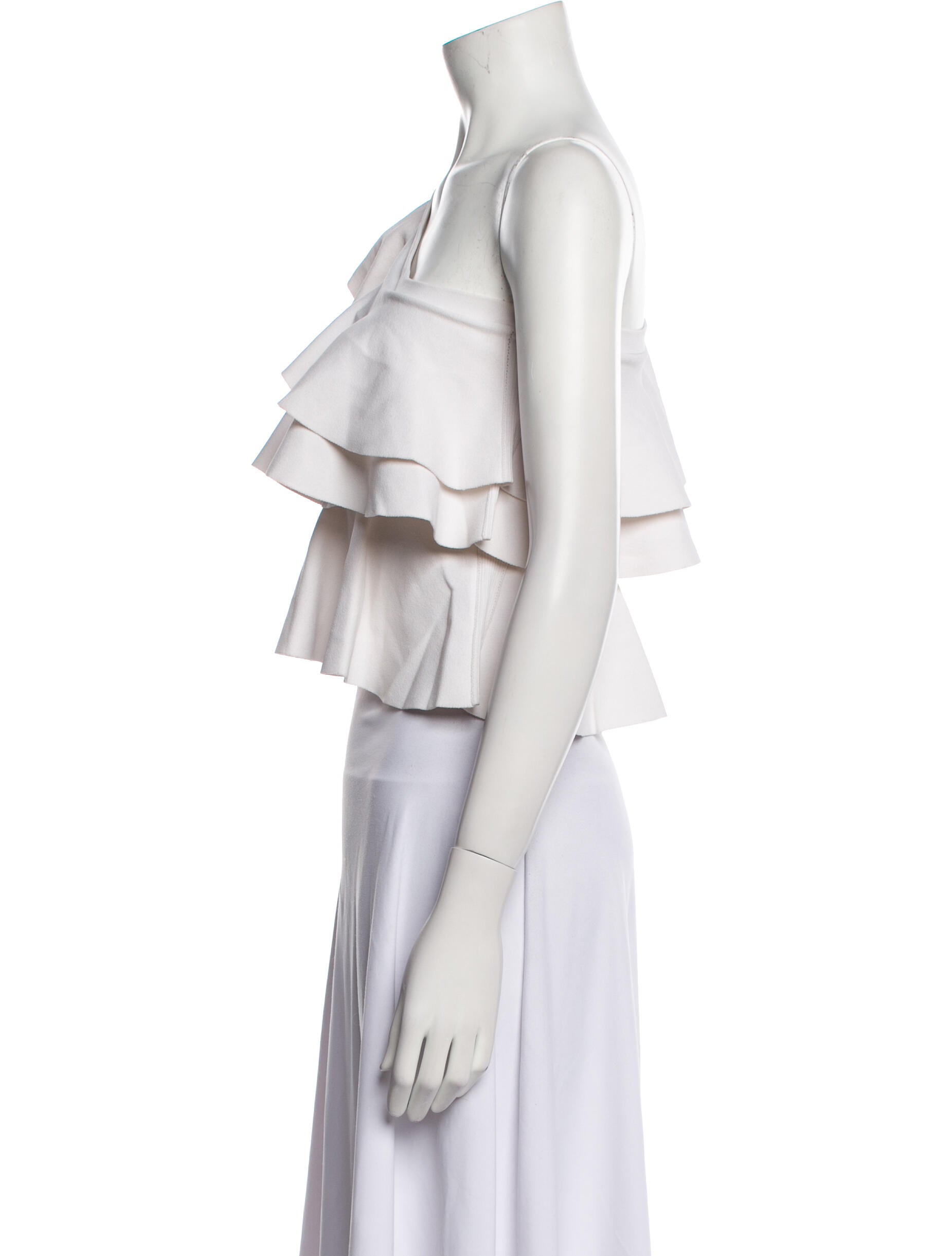 Zadig & Voltaire One-Shoulder Short Sleeve Crop Top