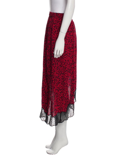 Zadig & Voltaire Floral Print Midi Length Skirt