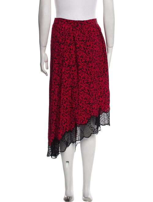Zadig & Voltaire Floral Print Midi Length Skirt