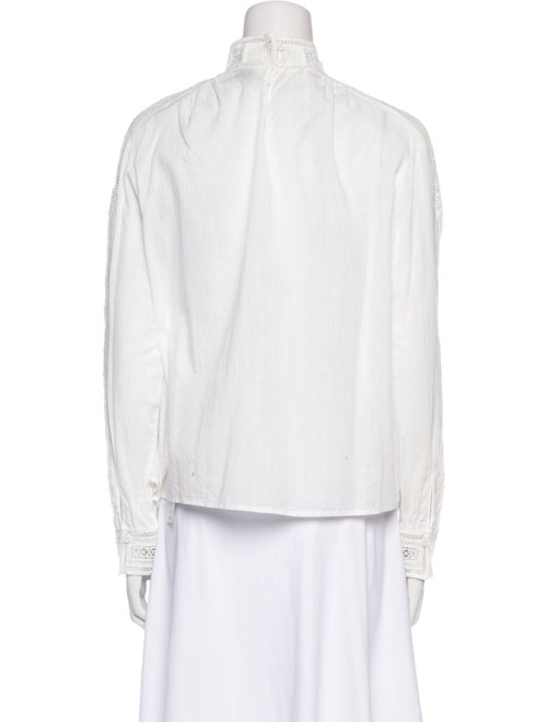 Zadig & Voltaire Mock Neck Long Sleeve Blouse