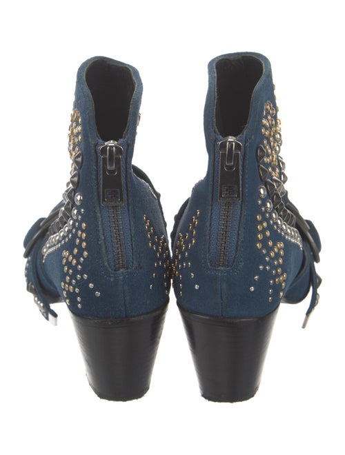 Zadig & Voltaire Suede Printed Lace-Up Boots