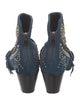 Zadig & Voltaire Suede Printed Lace-Up Boots