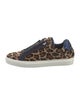 Zadig & Voltaire Ponyhair Animal Print Sneakers