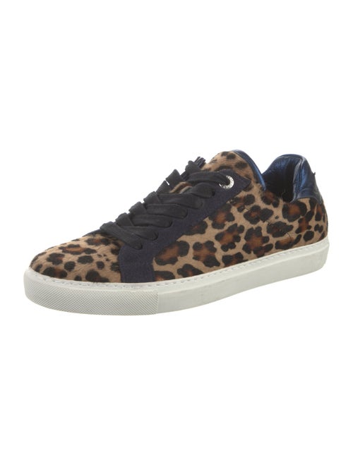 Zadig & Voltaire Ponyhair Animal Print Sneakers