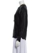 Zadig & Voltaire Mock Neck Long Sleeve Blouse