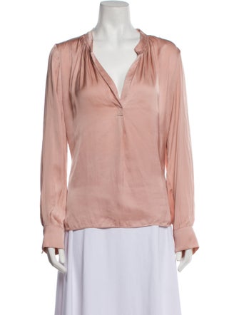 Zadig & Voltaire V-Neck Long Sleeve Blouse