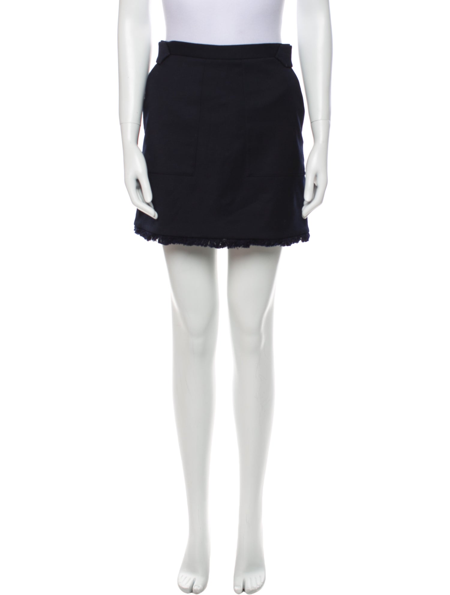 Zadig & Voltaire Raw-Edge Trim Mini Skirt