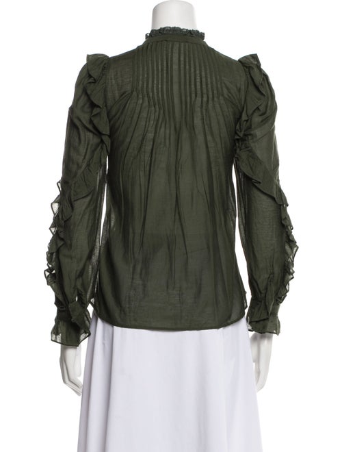 Zadig & Voltaire Mock Neck Long Sleeve Blouse