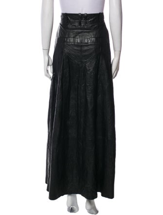 Zadig & Voltaire Leather Long Skirt