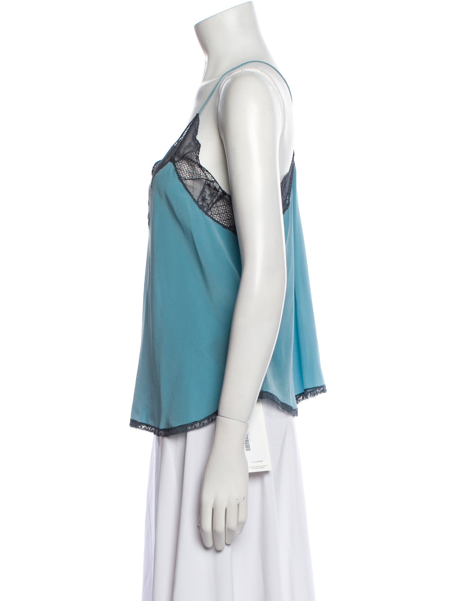 Zadig & Voltaire Silk Lace Trim Embellishment Lounge Set