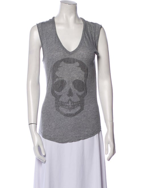 Zadig & Voltaire Graphic Print Scoop Neck Top