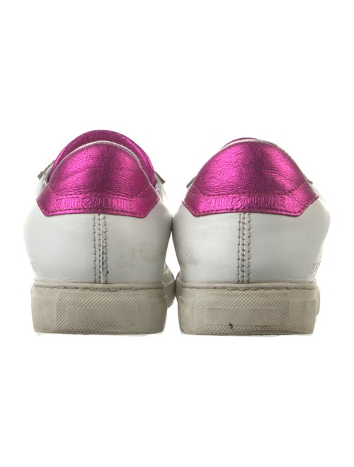 Zadig & Voltaire Leather Studded Accents Sneakers