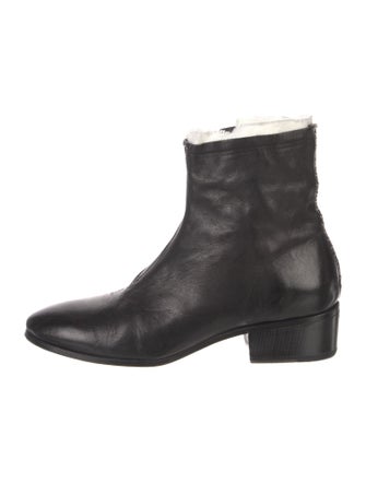 Zadig & Voltaire Leather Raw-Edge Trim Boots