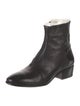 Zadig & Voltaire Leather Raw-Edge Trim Boots