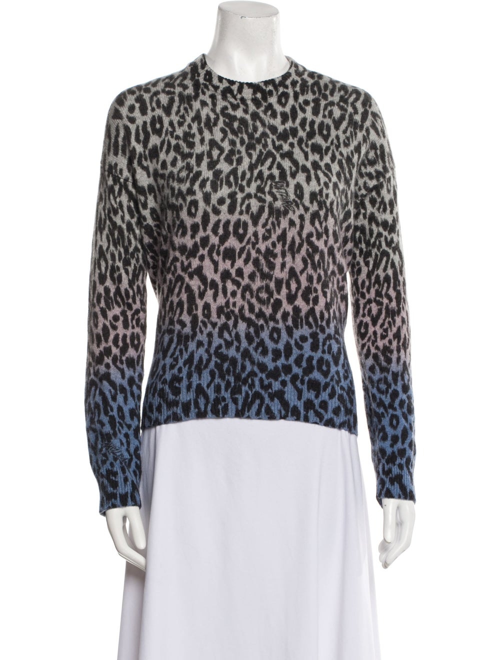 Zadig & Voltaire Sweater Neutrals Animal Print Long Sleeve