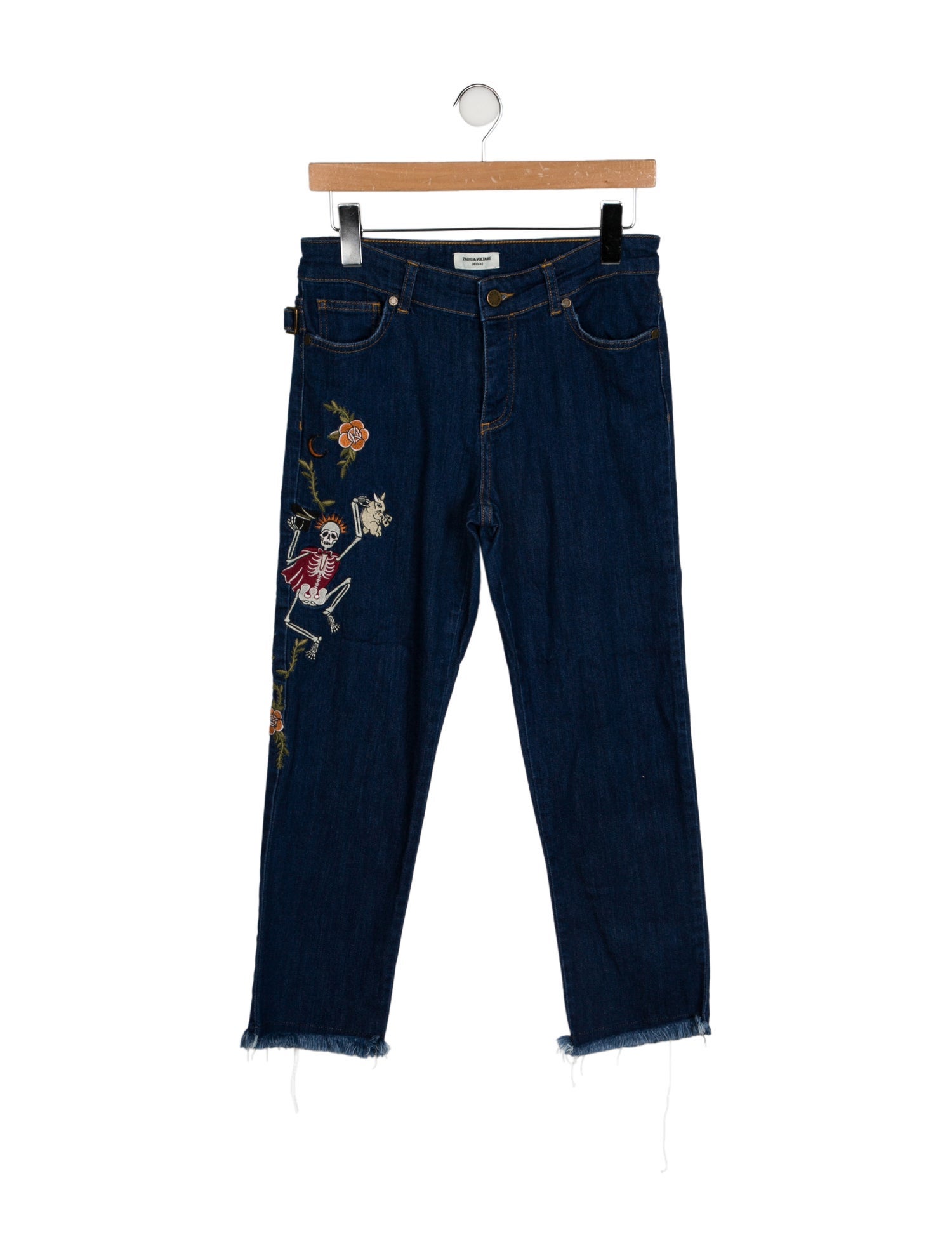 Zadig & Voltaire Mid-Rise Straight Leg Jeans