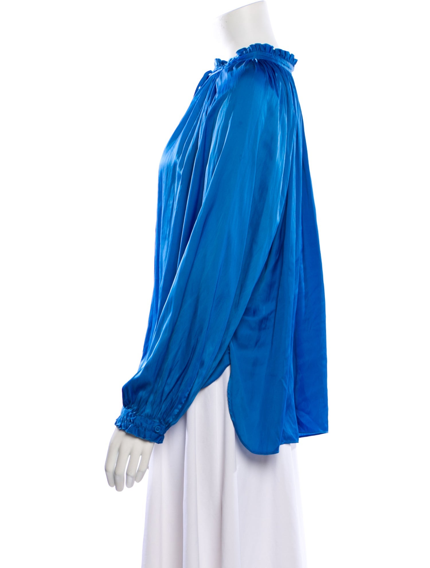 Zadig & Voltaire Mock Neck Long Sleeve Blouse