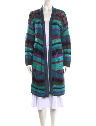 Zadig & Voltaire Striped Open Front Sweater