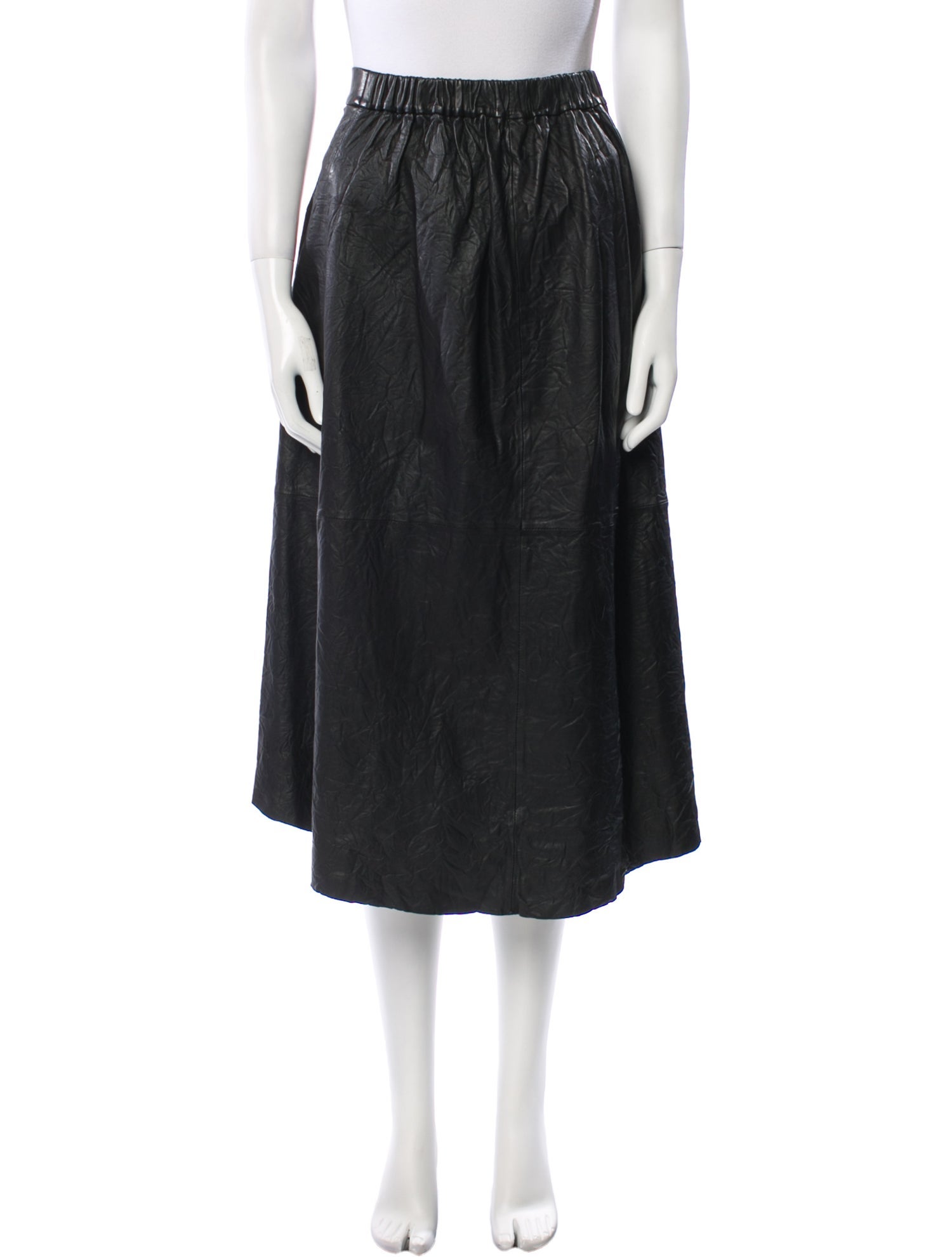 Zadig & Voltaire Leather Midi Length Skirt