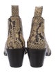 Zadig & Voltaire Leather Animal Print Boots