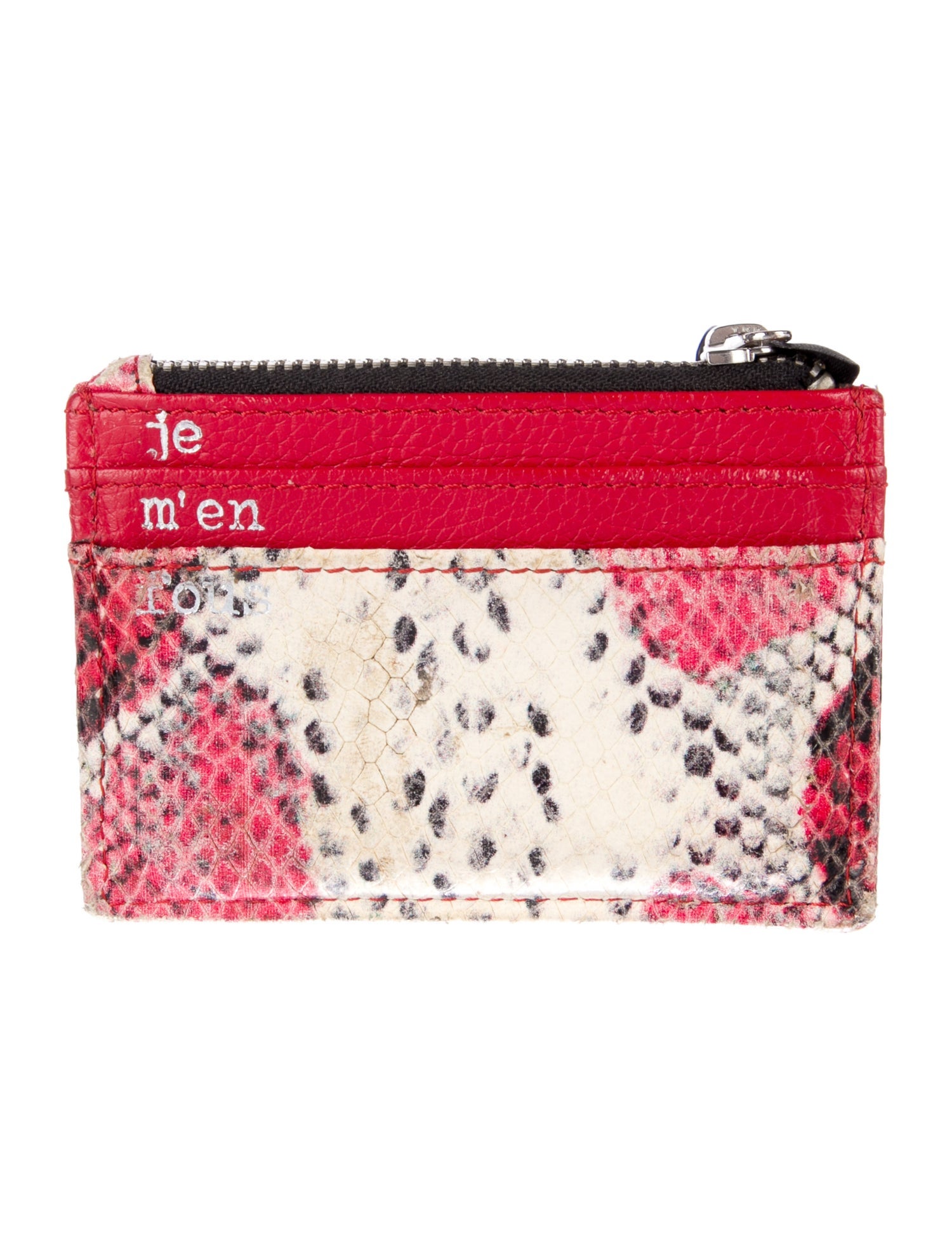 Zadig & Voltaire Python Printed Coin Pouch