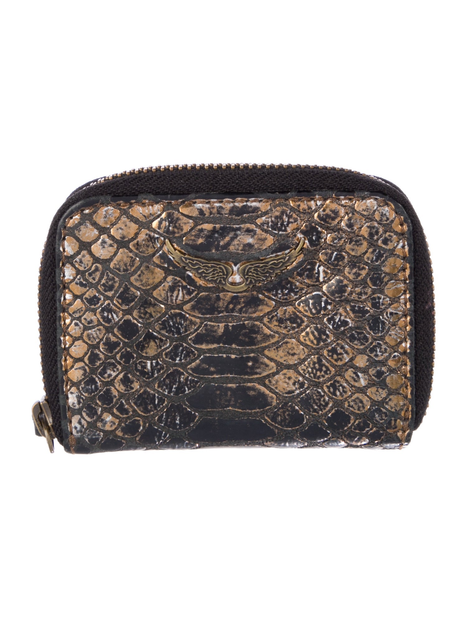 Zadig & Voltaire Leather Printed Compact Wallet