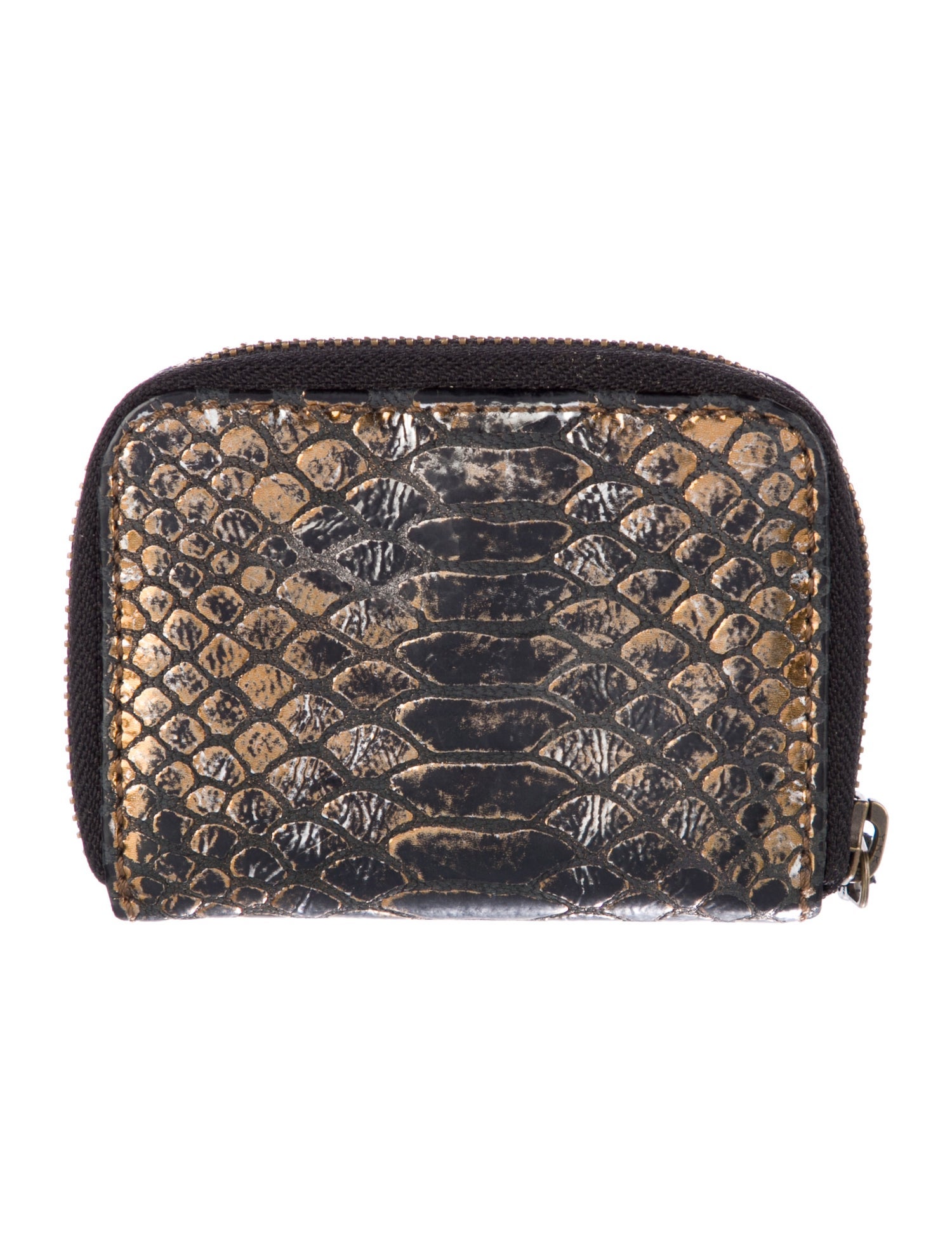 Zadig & Voltaire Leather Printed Compact Wallet