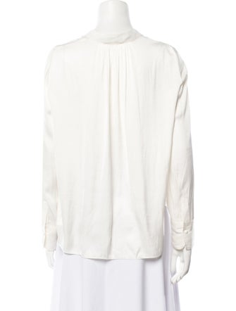 Zadig & Voltaire V-Neck Long Sleeve Blouse