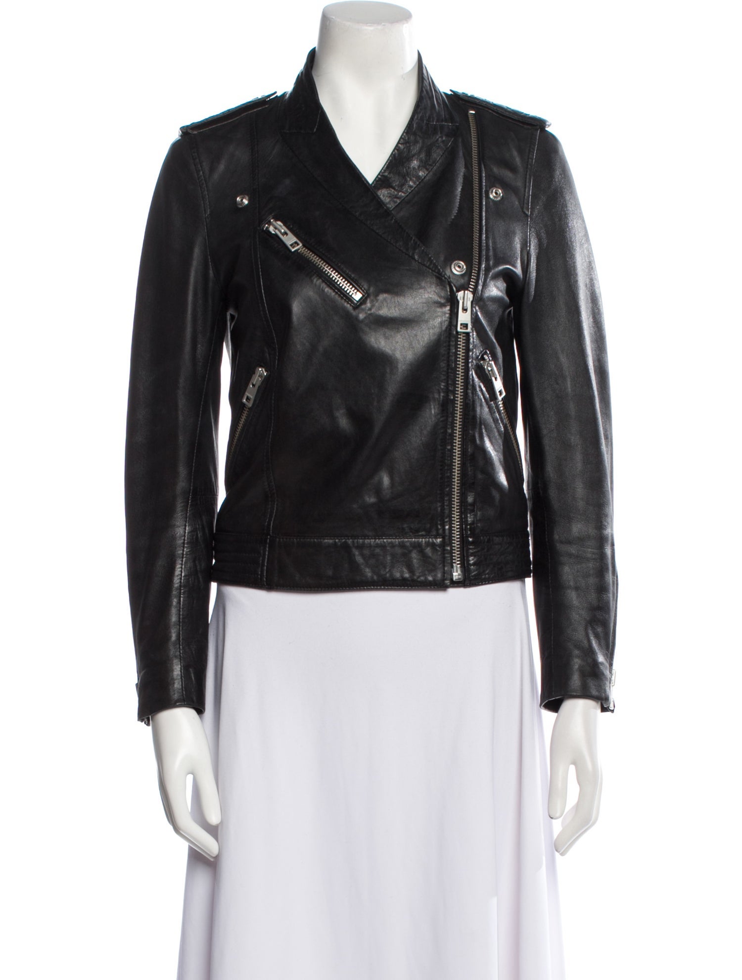 Zadig & Voltaire Leather Biker Jacket