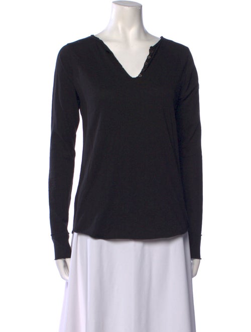 Zadig & Voltaire V-Neck Long Sleeve Top