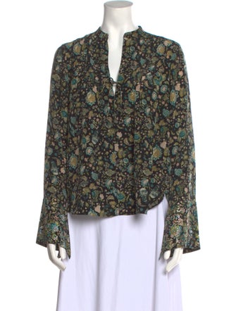 Zadig & Voltaire Silk Floral Print Blouse