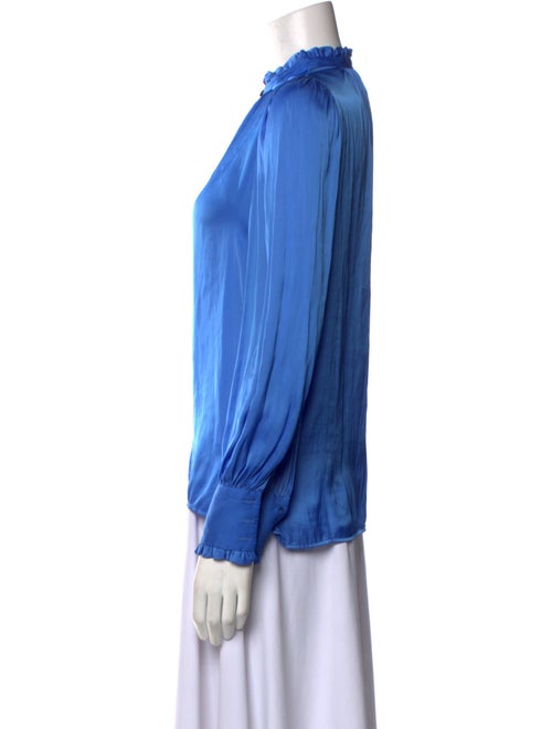 Zadig & Voltaire Mock Neck Long Sleeve Blouse