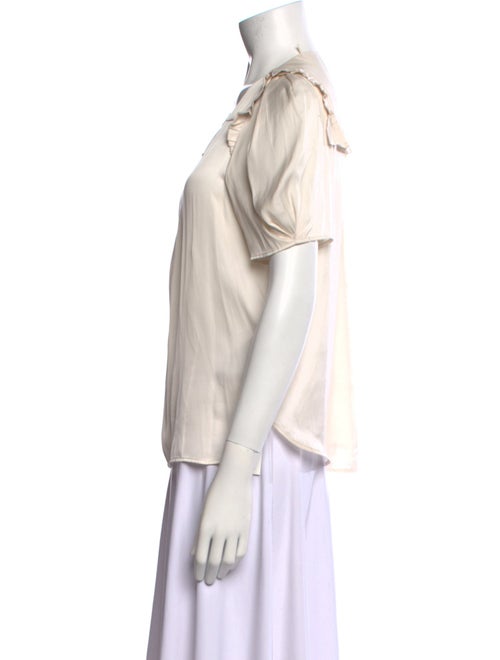 Zadig & Voltaire V-Neck Short Sleeve Blouse