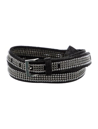 Zadig & Voltaire Skinny Leather Waist Belt
