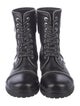 Zadig & Voltaire Leather Studded Accents Combat Boots