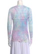 Zadig & Voltaire Tie-Dye Print V-Neck Sweater