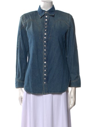 Zadig & Voltaire Long Sleeve Button-Up Top