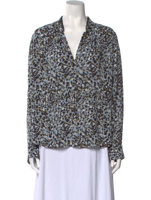Zadig & Voltaire Printed V-Neck Blouse