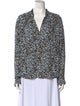 Zadig & Voltaire Printed V-Neck Blouse